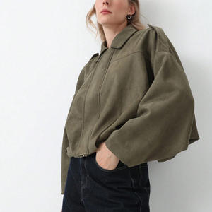 Chaqueta Bomber de Camuflaje Moderna para Mujer, Personalizada, con Cierre de Cremallera de Acabado Liso, Impermeable, Transpirable, Mangas Gruesas Desmontables, Bordado - Product Image 4