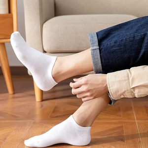 <b>Men</b> <b>Ankle</b> <b>Socks</b> 10 Pairs Solid Color Cotton Breathable No Show <b>Socks</b> for Daily Casual Wear Summer Style Adult - Product Image 4