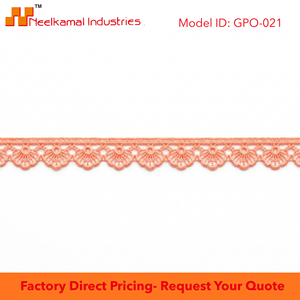 Encaje Guipur GPO de 10 mm Color Durazno Directo de Fábrica para Ropa de Bebé, Papelería, Manualidades, Embalaje, Bordes Decorativos, Personalizable al por Mayor - Product Image 6