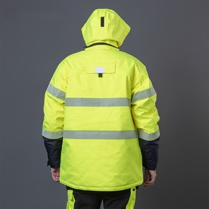 Combinaison de travail unisexe réfléchissante certifiée CE, personnalisable, avec impression numérique, sans couture, en coton, uniforme de sécurité, résistante aux aiguilles - Product Image 3