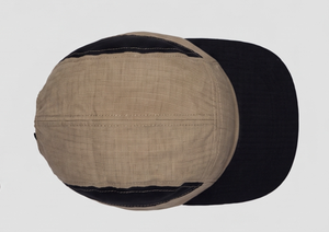 Gorra de béisbol unisex con bloques de color en tonos tostados y negros, estilo casual, ajuste regulable, para primavera y otoño. - Product Image 3