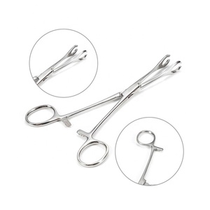 Pinces à éponges en acier inoxydable, pince chirurgicale de maintien, instrument médical réutilisable - Product Image 1