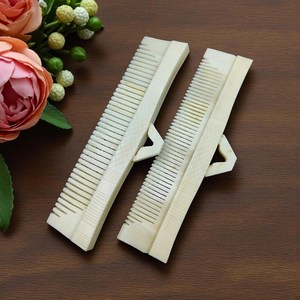 Personalized Eco-Friendly Natural Buffalo Bone Anti-Static <b>Gap</b> Teeth Comb Crafts Custom Name Rectangle Pocket Comb Classical - Product Image 5