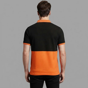 Polo de hombre OEM 100% algodón, corte holgado, logotipo personalizado con impresión por transferencia térmica, secado rápido, manga corta, estilo hip hop. - Product Image 3