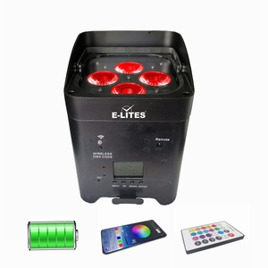 <span class=keywords><strong>ราคา</strong></span>ดี 4x18W RGBWA UV 6in1 <span class=keywords><strong>แบ</strong></span><span class=keywords><strong>ต</strong></span>เตอรี่ led ไร้สายแสงที่<span class=keywords><strong>ต</strong></span>ราไว้หุ้น dmx uplight - Product Image 2