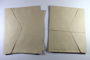 Promotional Gift <b>Sets</b> 250 Gsm Deckled Edge Card With Matching Envelop Recycled Handmade Paper From Cotton Fiber - Product Image 4