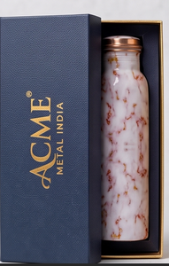 Deluxe <b>Copper</b> Marble Print Water <b>Bottle</b> Handmade Custom Design Ideal for Daily Hydration Gym Yoga And Travel - Product Image 6