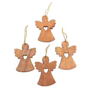 FAIZA CRAFT เชิงเทียนไม้มะม่วงทำมือ สีธรรมชาติ ปรับขนาดได้ สำหรับตกแต่งบ้านในเทศกาลคริสต์มาส อีสเตอร์ และงานเฉลิมฉลองต่างๆ - Product Image 5