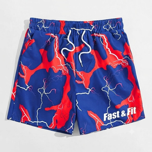 Shorts de sport pour hommes tendance, respirants, à séchage rapide, imperméables, en toile, à motif uni, vêtements de sport décontractés, fabriqués au Pakistan - Product Image 1