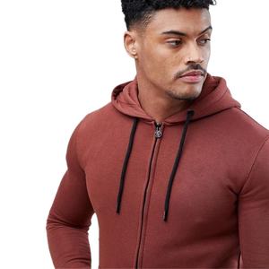 Ensemble de survêtement rouge à capuche pour homme, manches longues avec poches latérales, tenue décontractée d'automne, couleur unie, respirant, coupe régulière - Product Image 4