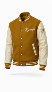 Vêtements en gros de style américain durable avec doublure matelassée et impression par sublimation, collection universitaire vintage - Product Image 2