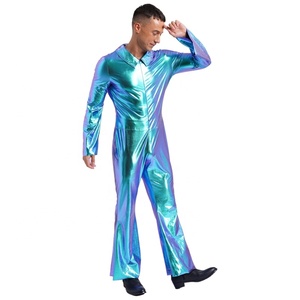Quần áo nhảy múa, trang phục nhảy múa, bộ jumpsuit dành cho nam, trang phục nhảy <span class=keywords><strong>Disco</strong></span> cổ điển, trang phục Halloween, trang phục biểu diễn sân khấu - Product Image 3