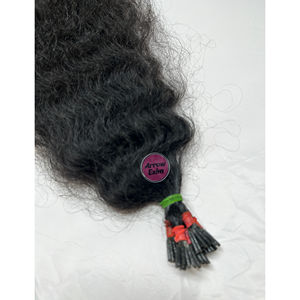 Extensiones de Cabello Profesionales Arrow Exim 100% Naturales, Cabello Remy Indio Virgen Grado 12A, Rizado, con Punta en I, Trama Individual, Según Longitud - Product Image 2