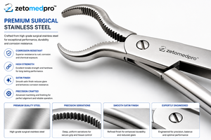 Pinzas Perforadoras Espinales LEWIN, Mordazas Curvas, Longitud 7 pulgadas (17.8 cm), ZETOMEDPRO - Product Image 6