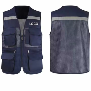 เสื้อกั๊กนิรภัยสะท้อนแสง LED ระดับ ANSI Class 3 กันน้ำ ผลิตจากโพลีเอสเตอร์ สำหรับคนงานกลางแจ้ง ควบคุมการจราจร งานก่อสร้างถนน - Product Image 3