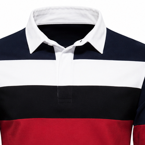 Chemises de rugby décontractées en polyester de qualité supérieure personnalisées |   Logo avant à séchage rapide |   Fournisseur en gros de maillots d'équipe de rugby OEM/ODM - Product Image 4