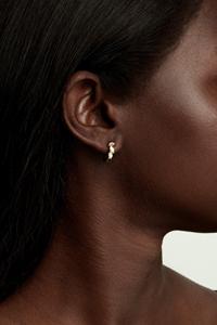 Oval Cut Lab Grown Diamond Huggie <b>Earrings</b> 14k 18k Solid Gold Push Back Drop <b>Hoops</b> Pairs Everyday Wear Minimalist Luxury Jewelry - Product Image 6