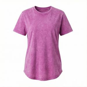 Camiseta de Verano para Mujer Tallas Grandes, Impresión de Logotipo Personalizado, Servicio ODM, 100% Algodón, Tallas y Colores Personalizables, con Agujeros - Product Image 1