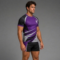 Tenue de rugby pour adultes, confortable, séchage rapide, respirante, en polyester, ensembles unisexes, service OEM personnalisé