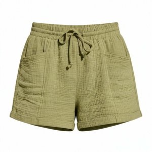 Shorts de Mujer Transpirables, Ecológicos, con Estampado de Leopardo, Cintura Alta Elástica, Pierna Recta, Estilo Motero, Impermeables, para Verano - Product Image 5