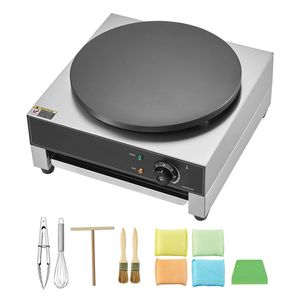 Crêpière électrique en acier inoxydable antiadhésive de 16 pouces |   Machine à crêpes commerciale 1700W |   Nouveau" - Product Image 1