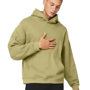 Pull à capuche EverSoft en polaire pour hommes 70% coton 30% polyester poche kangourou coupe ample motif imprimé ODM approvisionnement - Product Image 1