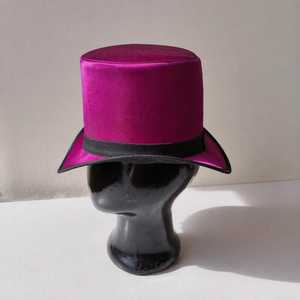 Premium quality custom Handmade Hot Pink <b>Top</b> Hat Bold Statement Hat for Steampunk Mad Hatter Cosplay & Festivals - Product Image 3