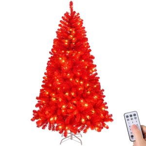 Albero di Natale Artificiale Pre-Illuminato da 2,13 m con 1100 Rami e 400 Luci, Albero di Pino Articolato con Telecomando, Decorazione Natalizia - Product Image 3