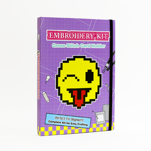 Kit de Bordado Moderno, Lindo Kit de Porta Tarjetas de Punto de Cruz con Material de Fieltro Suave y Accesorios - Product Image 5