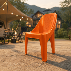 Modern Durable Lightweight Portable Stackable Waterproof Plastic Box Chair with Ergonomic Design for Living Room Home Furniture - Product Image 6