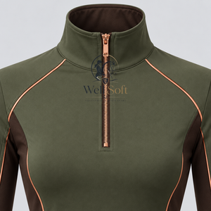 Camisetas de equitación con tejidos de secado rápido, costuras cómodas y ajuste deportivo para jinetes activos. - Product Image 6