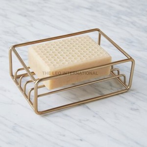 Porte-savon élégant en acier inoxydable, conçu pour garder le savon au sec, style moderne pour les intérieurs de salle de bain, finition brillante - Product Image 1