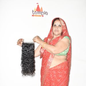 Extensions de cheveux humains non traités 6*6 HD Closure, 100% indiens, cuticules alignées, tissage non traité, sans traitement au temple - Product Image 3