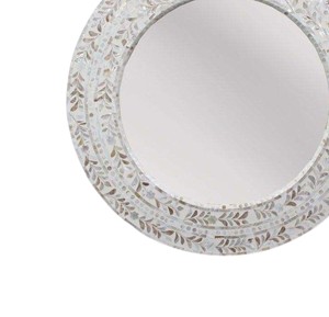 Premium Wholesale Handcrafted Round Wall Mount <b>Mirror</b> Natural Mosaic Shell <b>Tile</b> Interior Mother Of Pearl <b>Mirror</b> - Product Image 3