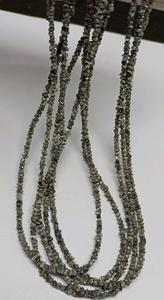 Perles de diamant brut couleur argent naturel, non taillées, taille 3mm à 4mm, pépites de cristal brutes, pierres précieuses en vrac pour la fabrication de bijoux - Product Image 2