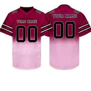 Maillot de football américain en gros, maille respirante, broderie personnalisée, nom de l'équipe, vêtements de sport, uniforme de club - Product Image 1