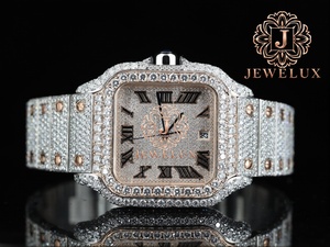 Reloj de Lujo con Diamantes de Moissanita para Hombre, Estilo Hip Hop, Resistente al Agua, para Uso Diario y Eventos Especiales, en Venta - Product Image 2