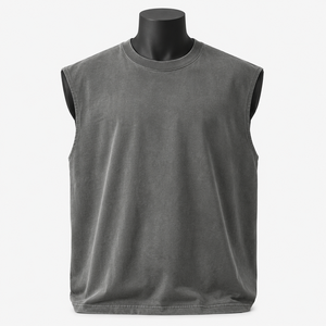 Camiseta sin Mangas para Hombre de la Mejor Calidad, Color Sólido, para Gimnasio y Uso Casual, Secado Rápido, Camiseta sin Mangas de Alta Calidad para Hombre - Product Image 2