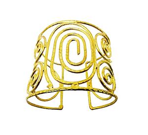 Bracelet large Vintage solide décoratif, en laiton, fait à la main, nouveau design 2021 - Product Image 1