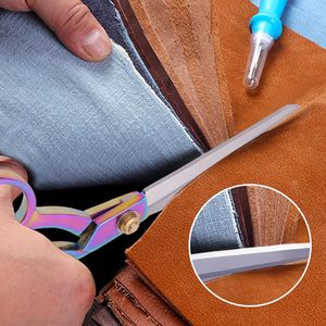 Premium Tailors Yarn <b>Scissors</b> Ultra Sharp Fabric Cutting Shears Heavy Duty Stainless Steel Rubber Handle <b>Sewing</b> Tool - Product Image 5