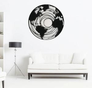 Modern Metal Circular <b>Wall</b> Art Black Powder Coated Handmade Decor for Home Decoration Large 33-40 Inch - Product Image 4
