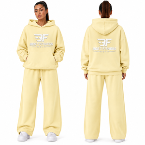 Nouvel Arrivage – Ensemble de Survêtement Hiver Luxe pour Femme en Coton Premium 100% – Coupe Ample, Deux Pièces, Style Streetwear, Grammage Lourd, avec Hoodie - Product Image 6