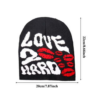 Bonnet tricoté personnalisé pour hommes et femmes, imprimé, style streetwear, chaud et tendance, collection hiver, motif araignée, fabriqué en usine - Product Image 6