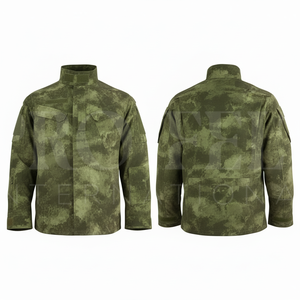 Vêtements pour hommes, chemise à col montant camouflage personnalisée, manches longues, respirante, vêtements de travail en plein air, uniforme, veste à impression personnalisée - Product Image 5