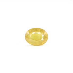 Zafiro Amarillo Suelto de 4.45 Quilates, Corte Ovalado, 10x12mm, para Joyería Fina - Product Image 1