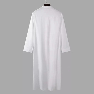 <b>Men</b> Juba Traditional Islamic Muslim Robe Comfortable Long Sleeve Loose Fit Fabric For Daily Wear - Product Image 5