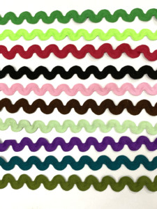 Ruban de dentelle en organza coloré de 5 mm, brodé double face, haute ténacité, 100 % polyester, bordure en ruban zigzag, pour la couture de fleurs - Product Image 4