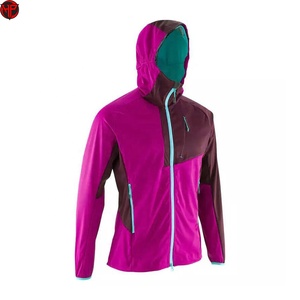 Veste Softshell Femme 2026 à Capuche Coupe-Vent Imperméable Respirante Zippée pour Sports de Plein Air avec Logo Personnalisé - Product Image 2