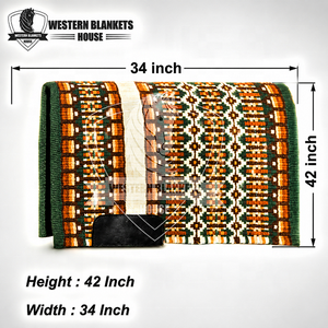 New Zealand Wool Horse <b>Heavy</b> Show Pad – Premium Wool Felt Saddle Pad for Equestrian Performance - Product Image 6