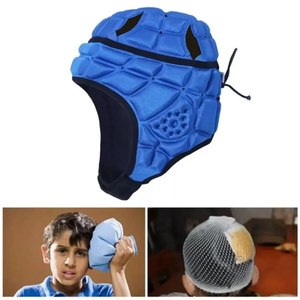 Casco de Fútbol con Esponja Protectora, Anticolisión, Transpirable, Casco de Portero, Protector de Cabeza, Absorción de Impactos, Protector de Cabeza para Esquí - Product Image 4